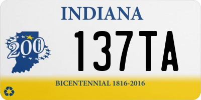 IN license plate 137TA