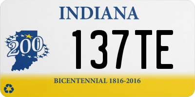 IN license plate 137TE