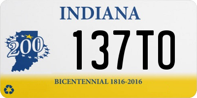 IN license plate 137TO