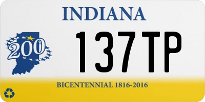 IN license plate 137TP