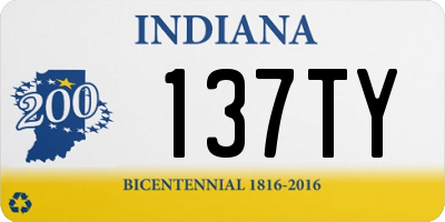 IN license plate 137TY