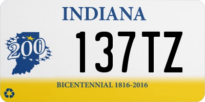 IN license plate 137TZ