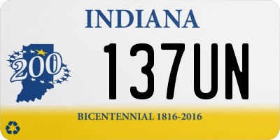 IN license plate 137UN