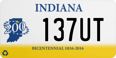 IN license plate 137UT