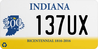 IN license plate 137UX