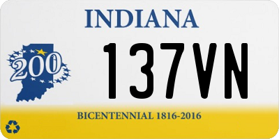 IN license plate 137VN