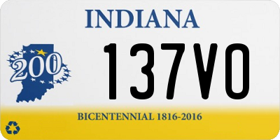 IN license plate 137VO