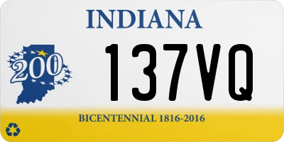 IN license plate 137VQ