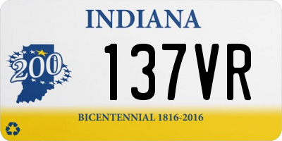 IN license plate 137VR