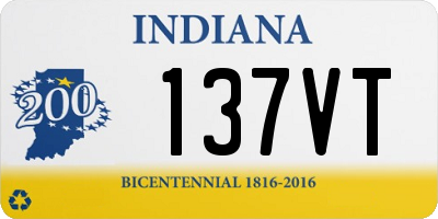 IN license plate 137VT