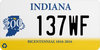 IN license plate 137WF