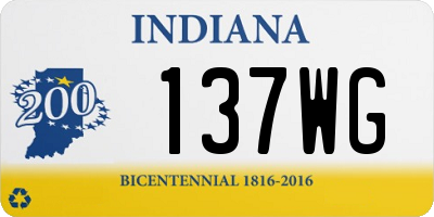IN license plate 137WG