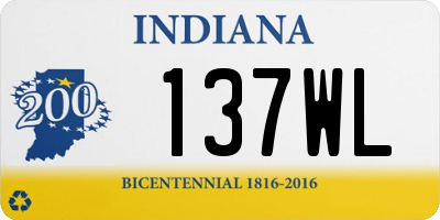 IN license plate 137WL