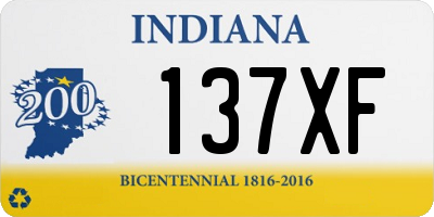 IN license plate 137XF