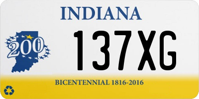 IN license plate 137XG