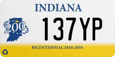 IN license plate 137YP