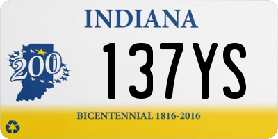 IN license plate 137YS