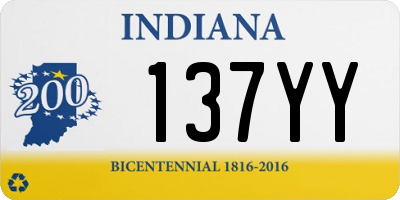IN license plate 137YY