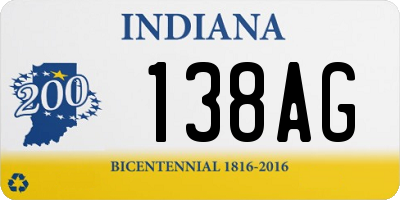 IN license plate 138AG