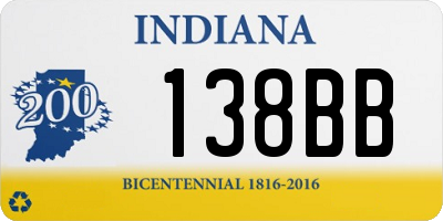 IN license plate 138BB