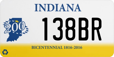 IN license plate 138BR