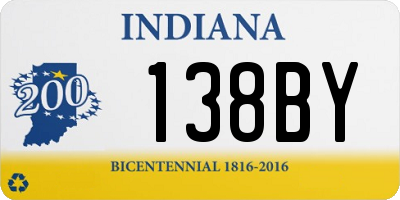 IN license plate 138BY