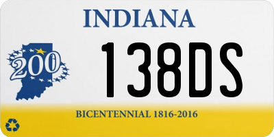 IN license plate 138DS