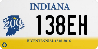 IN license plate 138EH