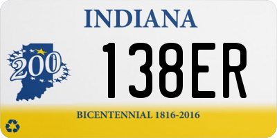 IN license plate 138ER