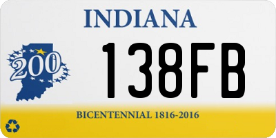 IN license plate 138FB