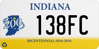 IN license plate 138FC