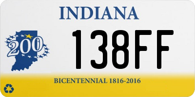 IN license plate 138FF