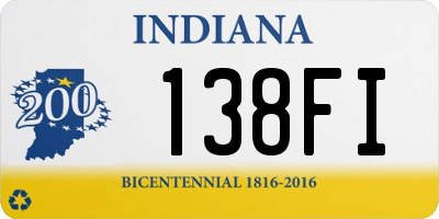 IN license plate 138FI