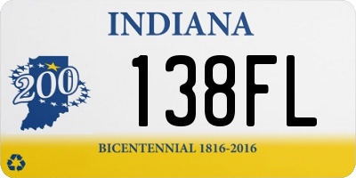 IN license plate 138FL