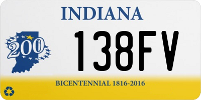 IN license plate 138FV