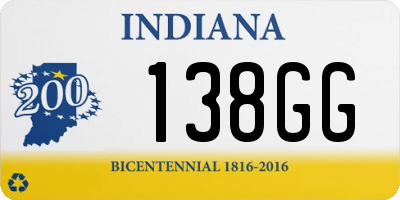 IN license plate 138GG