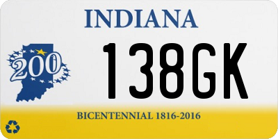 IN license plate 138GK