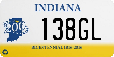 IN license plate 138GL