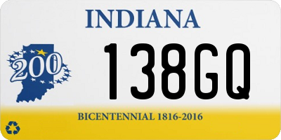 IN license plate 138GQ