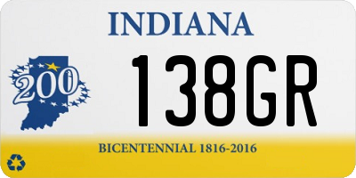 IN license plate 138GR