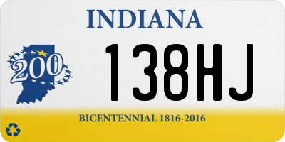 IN license plate 138HJ