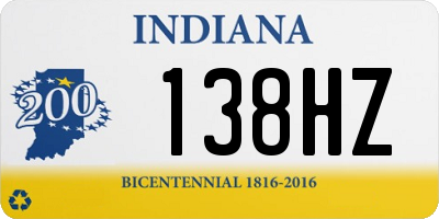 IN license plate 138HZ