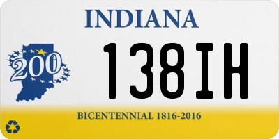 IN license plate 138IH
