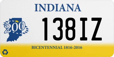 IN license plate 138IZ