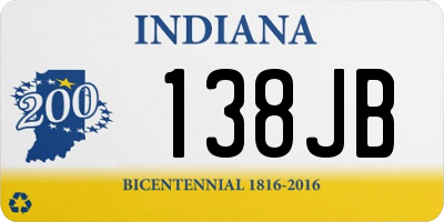 IN license plate 138JB