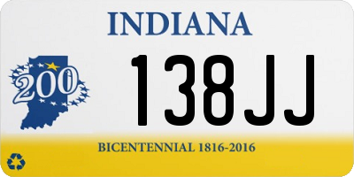 IN license plate 138JJ