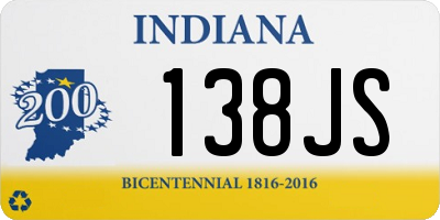 IN license plate 138JS