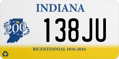 IN license plate 138JU