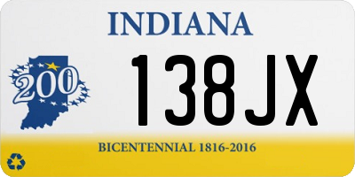 IN license plate 138JX