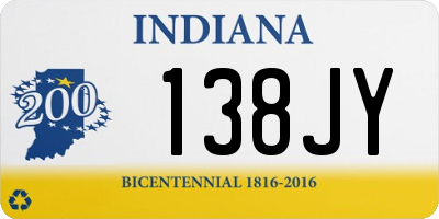 IN license plate 138JY